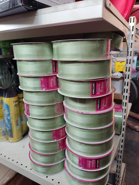 Kirkland Ribbon Ruban žalsvos-mėtinės kaspinų juostos (45.7 m. juostos)