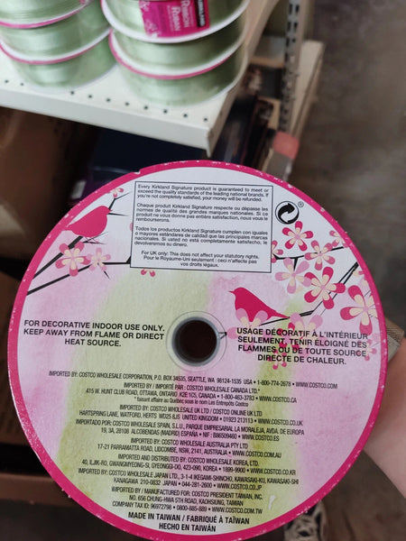 Kirkland Ribbon Ruban žalsvos-mėtinės kaspinų juostos (45.7 m. juostos)