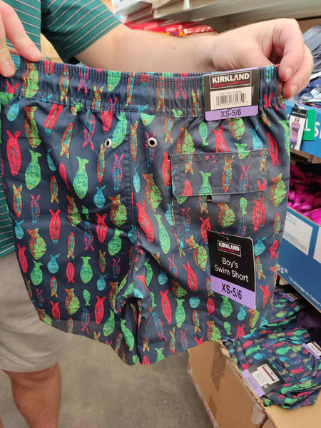 Maudymosi šortai Kirkland (žuvytės)