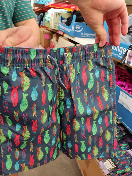 Maudymosi šortai Kirkland (žuvytės)