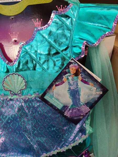 Undinės kostiumas mergaitei (5-6 metų dydis)