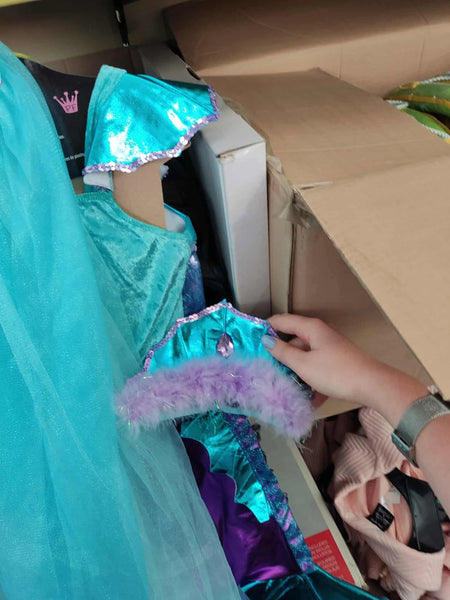 Undinės kostiumas mergaitei (5-6 metų dydis)