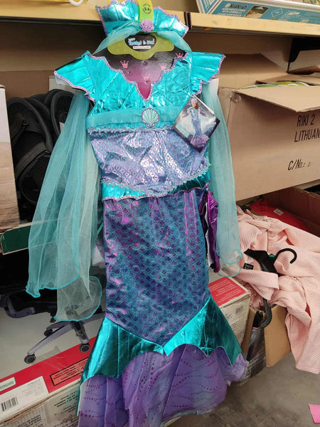 Undinės kostiumas mergaitei (5-6 metų dydis)