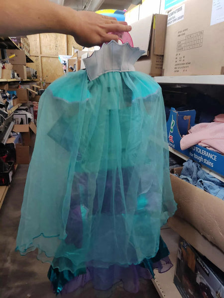 Undinės kostiumas mergaitei (3-4 metų dydis)