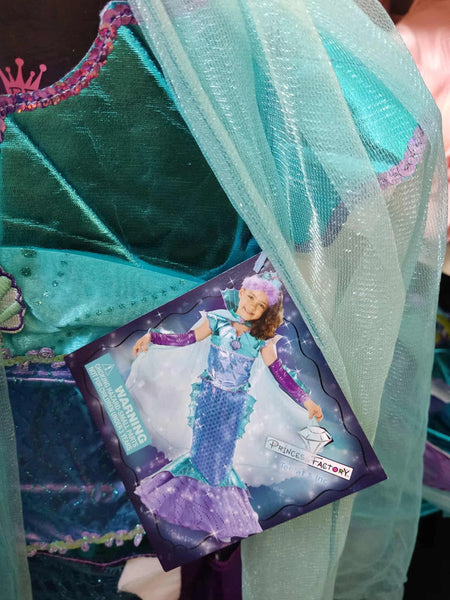 Undinės kostiumas mergaitei (3-4 metų dydis)