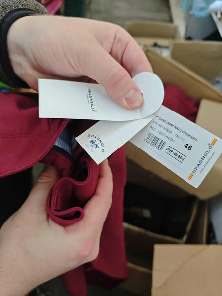 Raudonos kelnės "Spagnolo" (46 dydis)