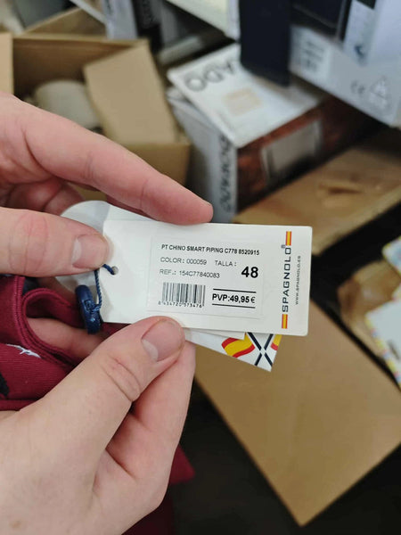 Raudonos kelnės "Spagnolo" (48 dydis)