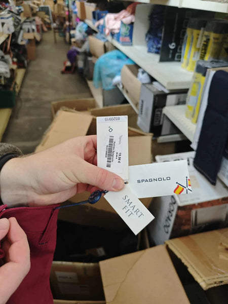 Raudonos kelnės "Spagnolo" (48 dydis)