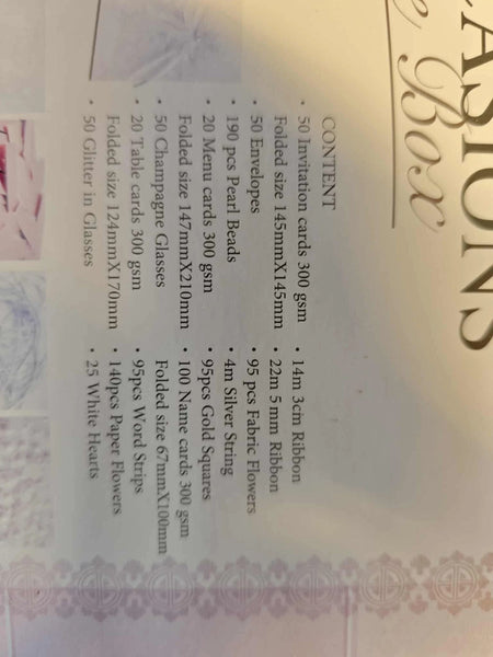 Visų progų pakvietimų rinkinys "All occasions"