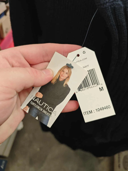 Nautica moteriškas aukšto kaklo megztinis