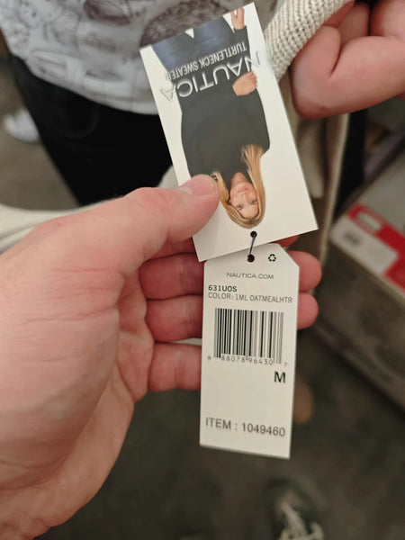 Nautica moteriškas aukšto kaklo megztinis (L dydis)