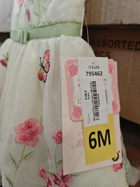 Jona Michelle vaikiška suknelė su pamperso uždangalu (6 mėnesių dydžio)