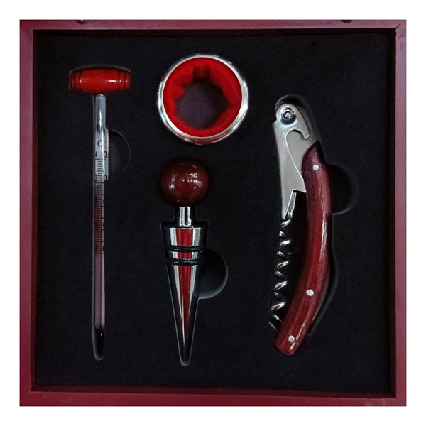 Vyno Aksesuarų Dėžutė su Šachmatų Žaidimu