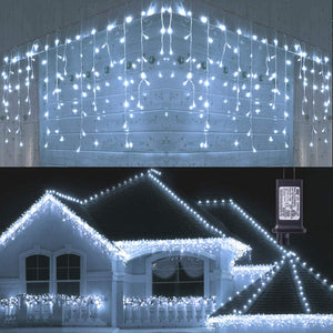 Šaltai Baltos Kalėdinės Lemputės 500 LED 25M