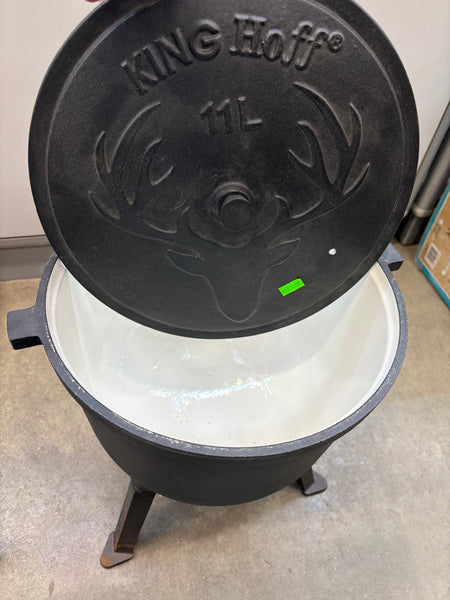 KingHoff Tourist Cast Iron Cauldron, 11L