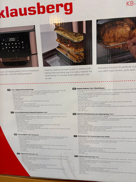 Hot air fryer electric oven Klausberg