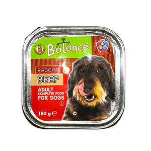 Visavertis suaugusių šunų pašaras BALANCE RAGOUT BEEF, 150 g