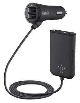 Automobilinis įkroviklis Belkin Road Rockstar 4x USB Passenger Car Charger Black