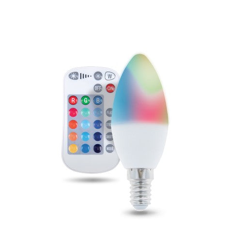 Светодиодная лампа RGB E14 C37