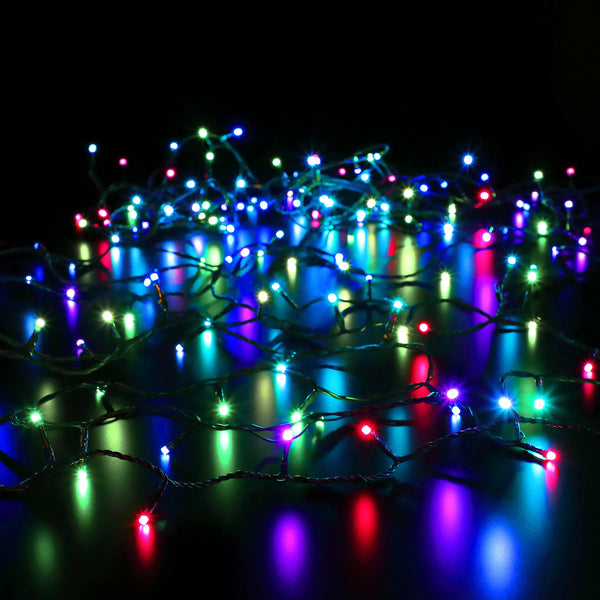 Цветные рождественские огни 1000 светодиодов