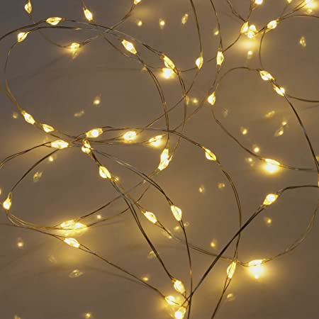 Šaltai Baltos Kalėdinės Mikro Lemputės 40 LED