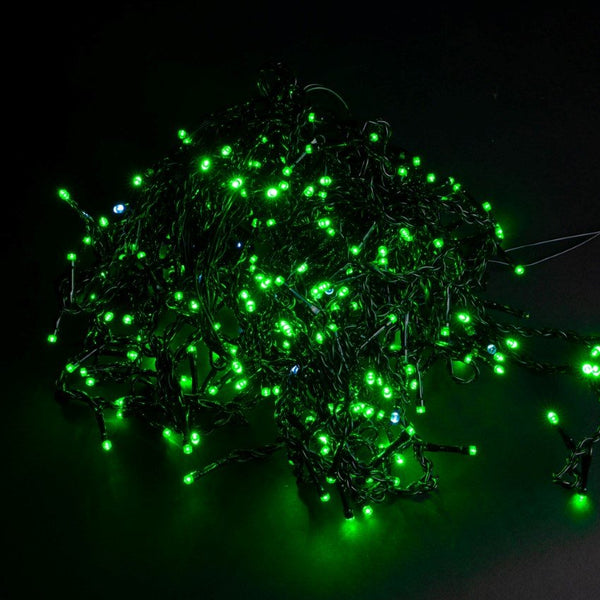 žalios kalėdinės lemputės 500 led