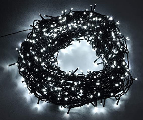 Cold White Christmas Lights 1000 LEDs