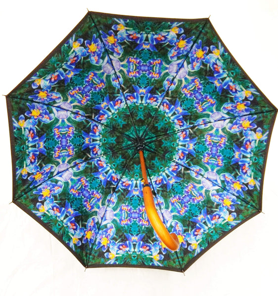 dvisluoksnis sulankstomas skėtis blue