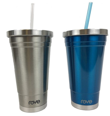 rove on-the-go gertuvių rinkinys blue and silver